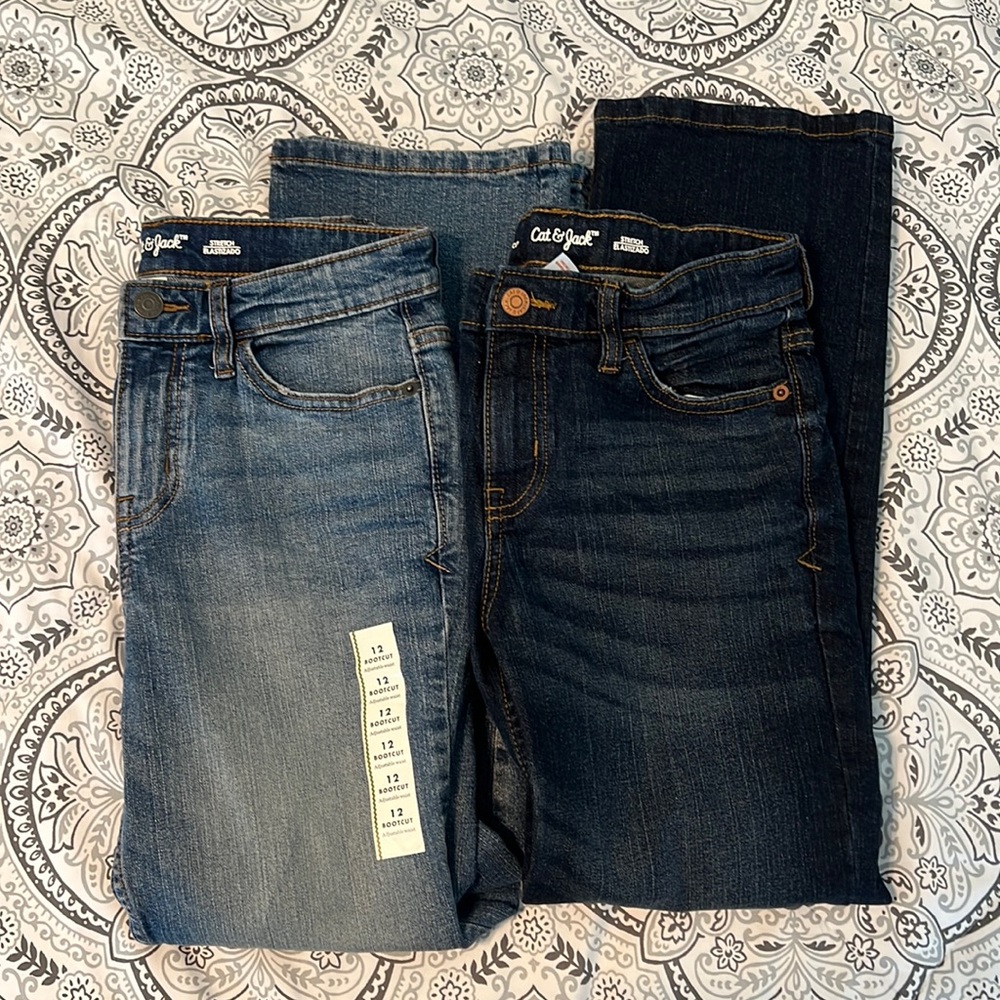 🧢Boys🧢 Bootcut Jeans (qty:2)-sz 12
